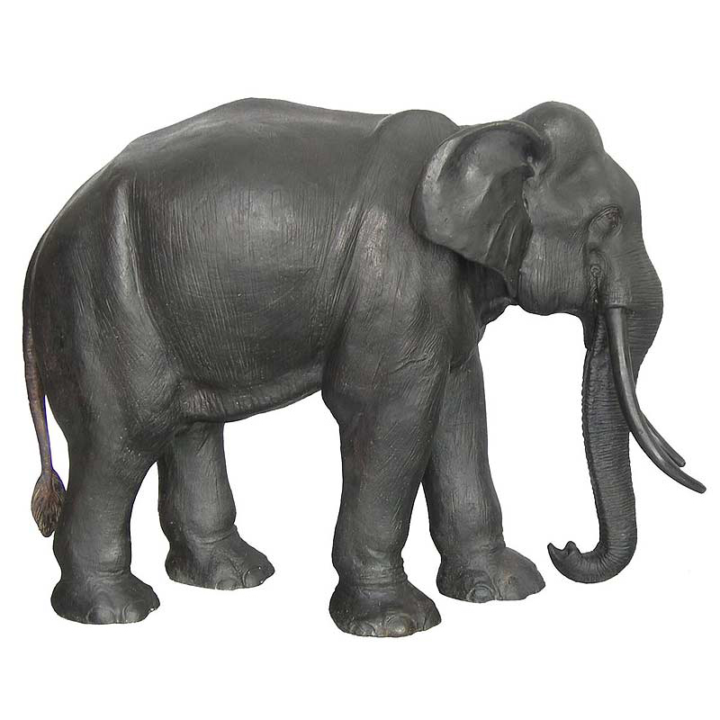 bronze bull elephant sculpture